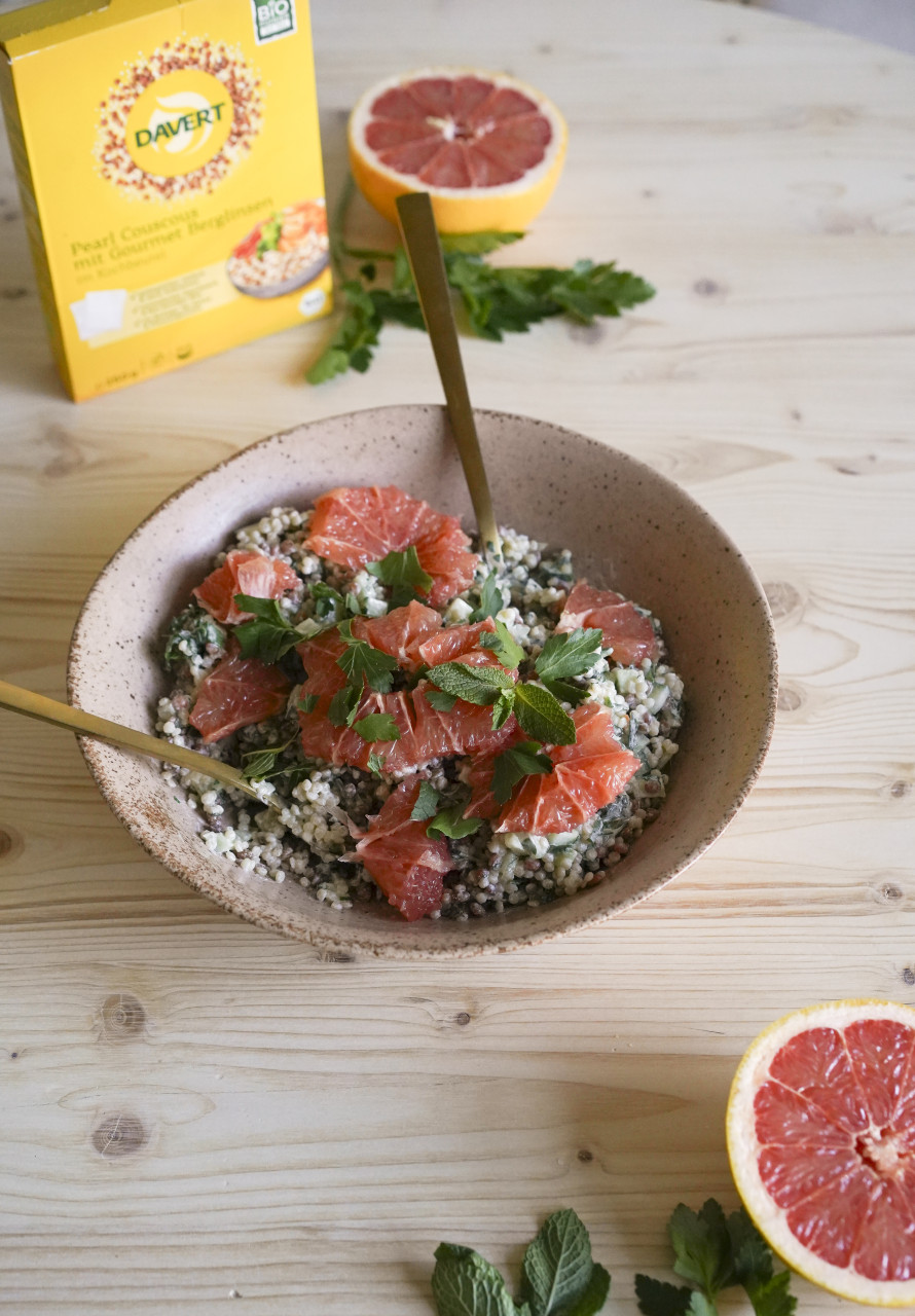 Grapefruit Pearl & Lentil Salad
