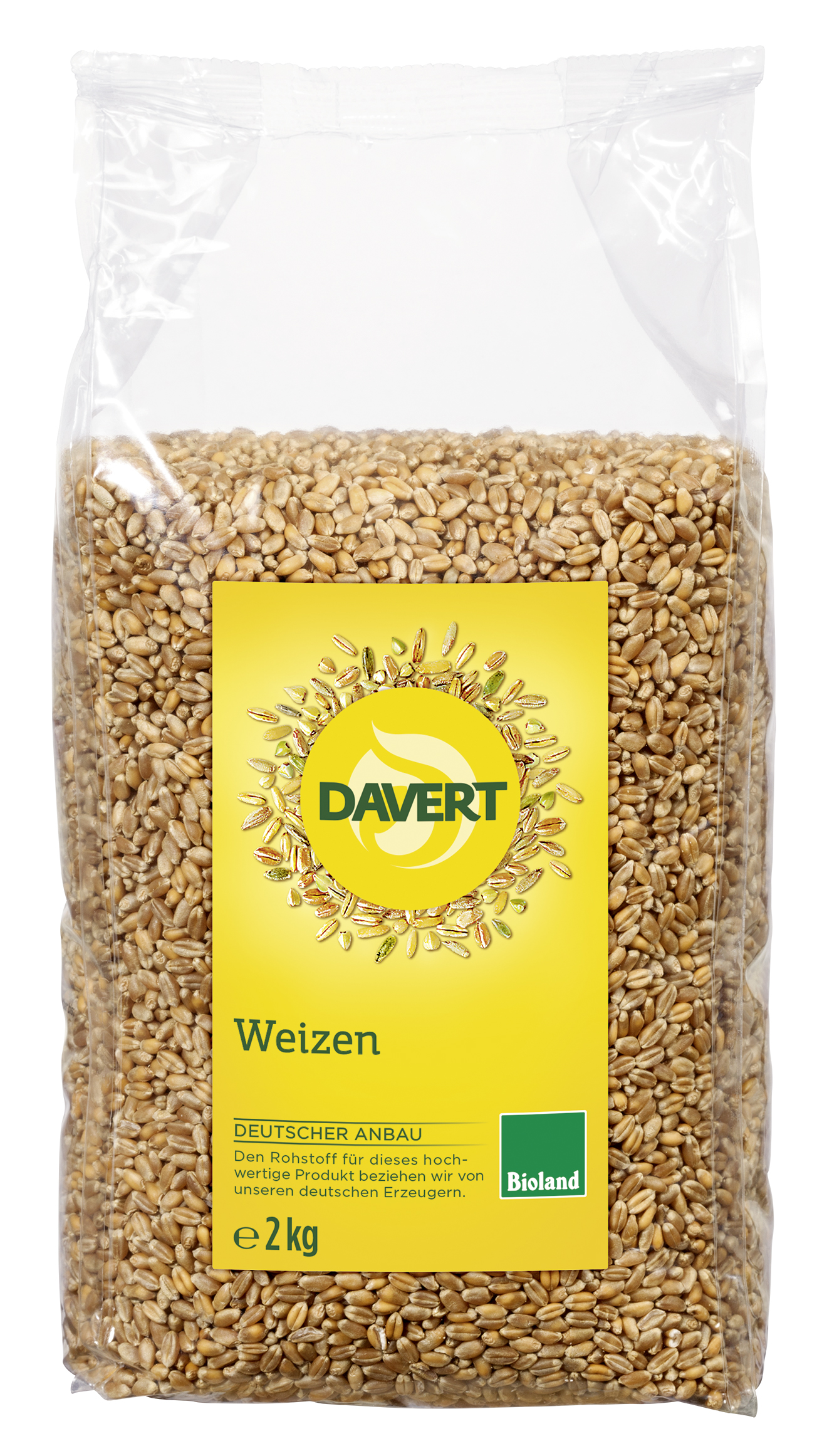 Weizen Bioland, 2kg | Alle Produkte | Produkte im Shop | Davert Online-Shop  | Bio Naturkost