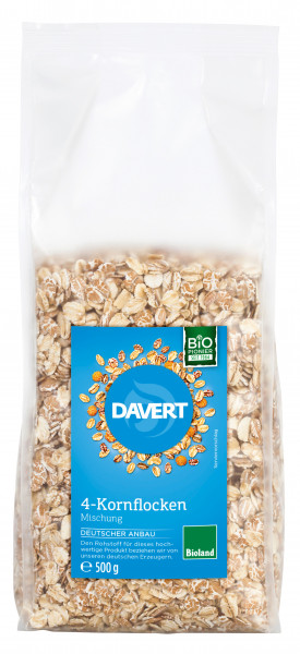 4-Korn-Flocken Bioland, 500g