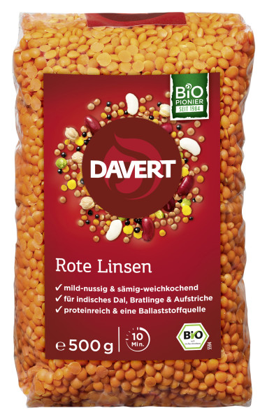 Rote Ganze Linsen 500g