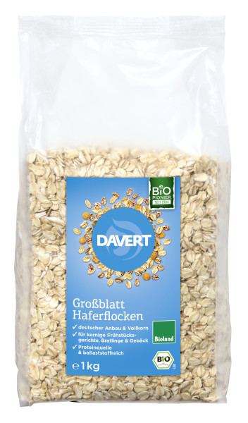 Großblatt Haferflocken Bioland, 1kg