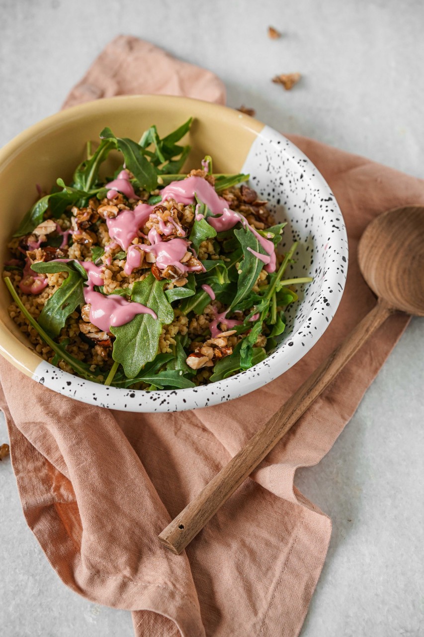 Bulgur Salat mit Rucola