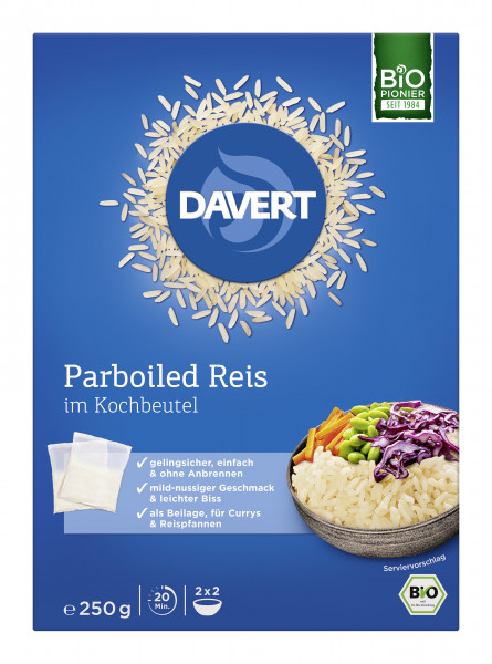 Parboiled Reis im Kochbeutel 250g