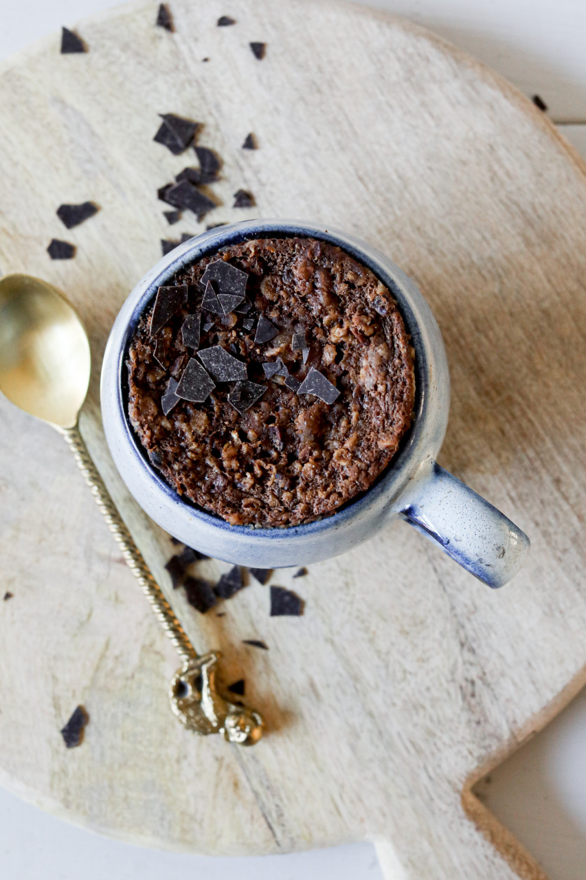 Almond Brownie in a mug