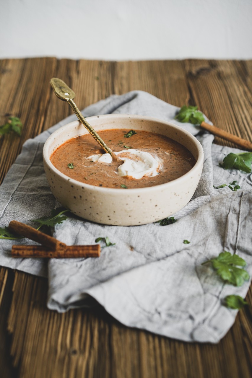 Veganes schwarze Bohnen Dal Makhani