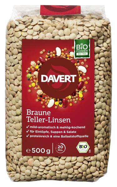Braune Teller-Linsen 500g
