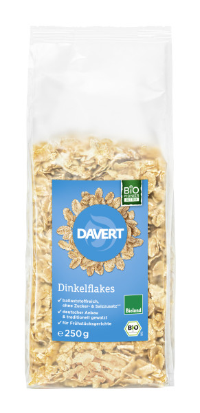 Dinkelflakes ohne Zucker- & Salzzusatz Bioland 250g