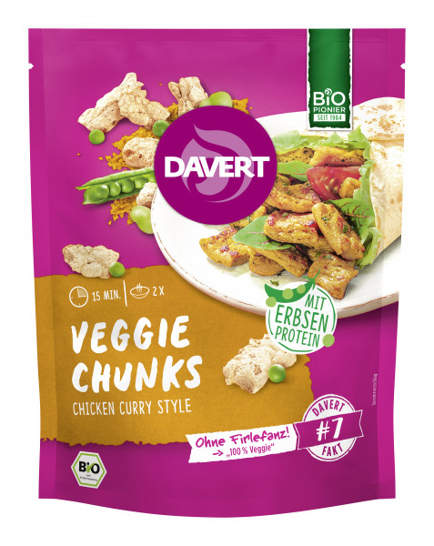 Veggie Chunks Chicken Curry Style 75g