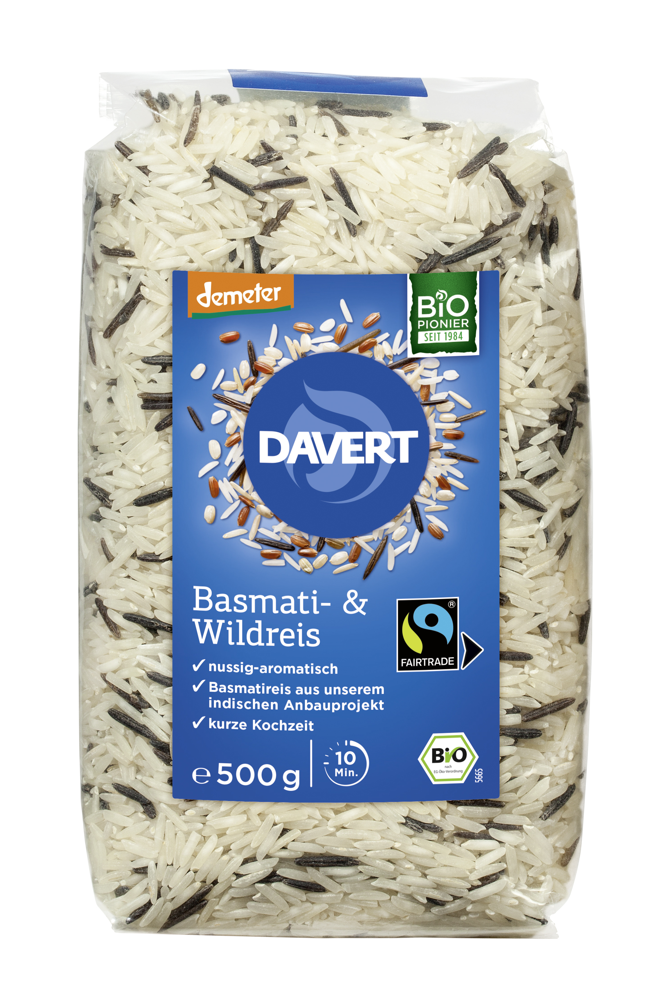 demeter Basmati- & Wildreis Fairtrade 500g | Davert Online-Shop | Bio  Naturkost
