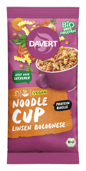 Noodle-Cup Linsen Bolognese 65g