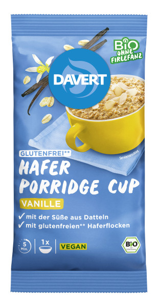 Porridge-Cup Vanille Glutenfrei 65g