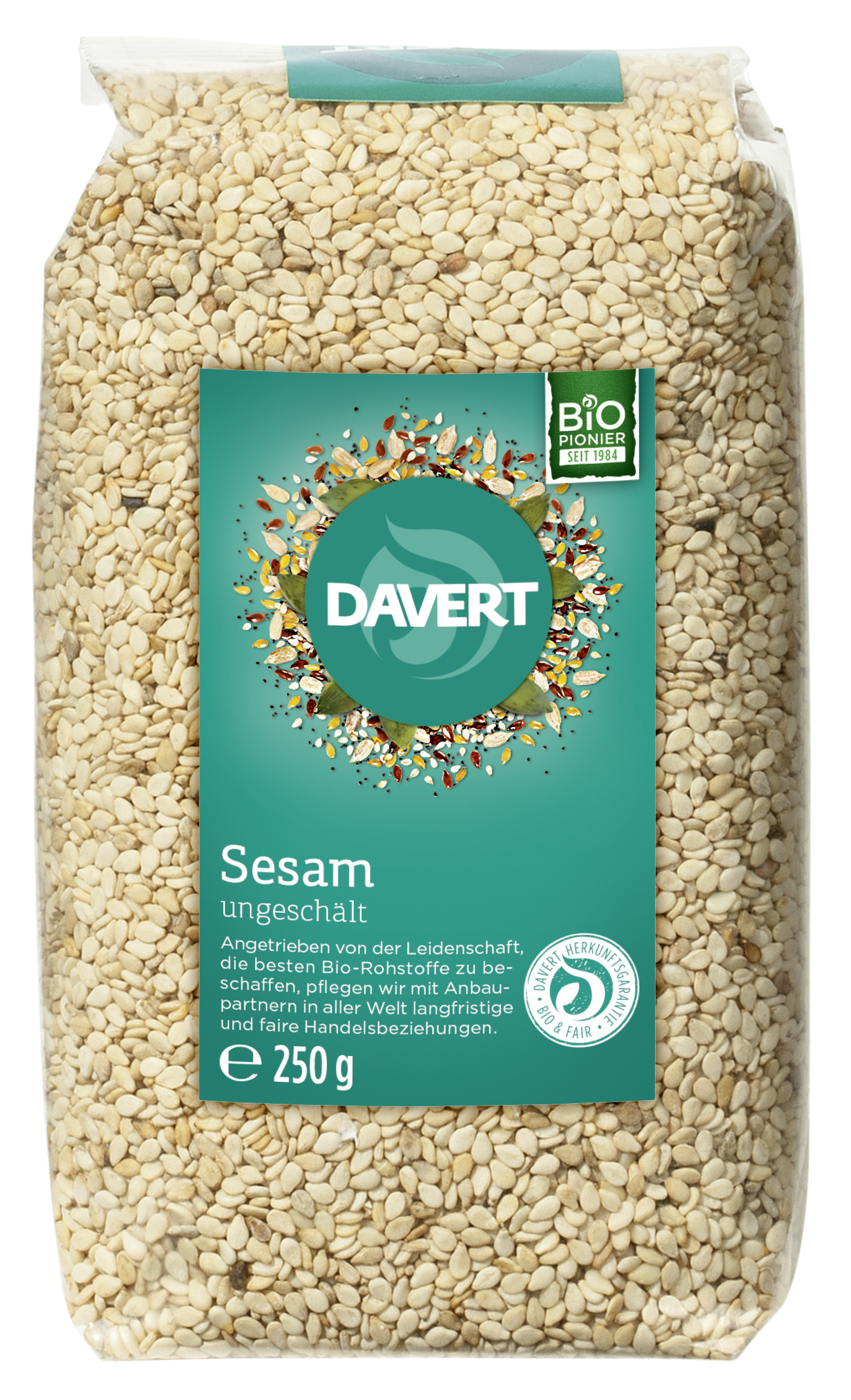 Sesam, ungeschält 250g | Davert Online-Shop | Bio Naturkost